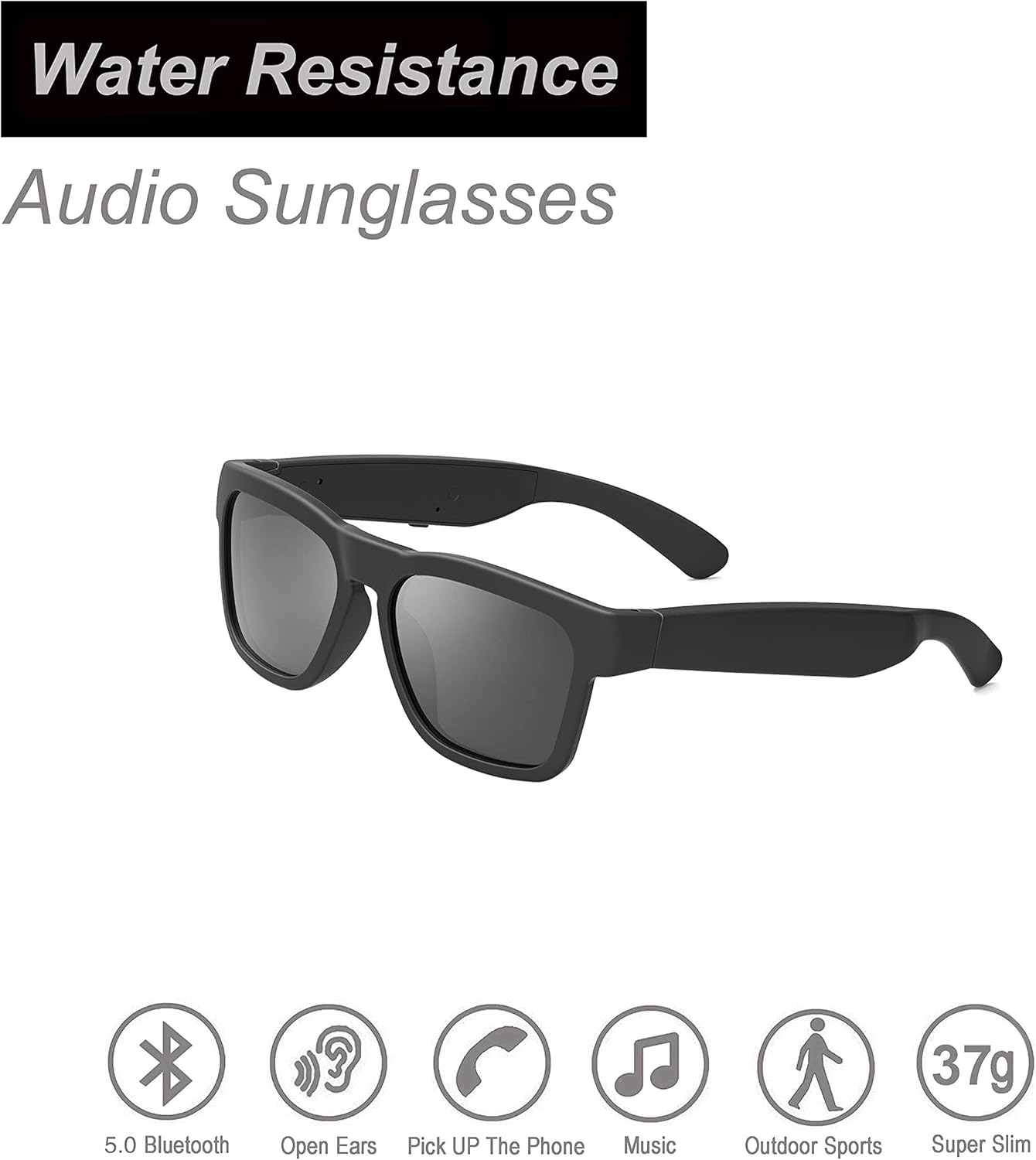 OhO sunshine Water Resistance Audio Sunglasses with features