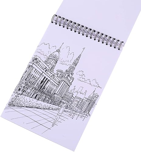 Miniatura 5 de Bachmore - Bloc de bocetos de 9 x 12 pulgadas (57 libras/3.00 oz), 100 hojas de cuaderno de bocetos encuadernado en espiral para artistas