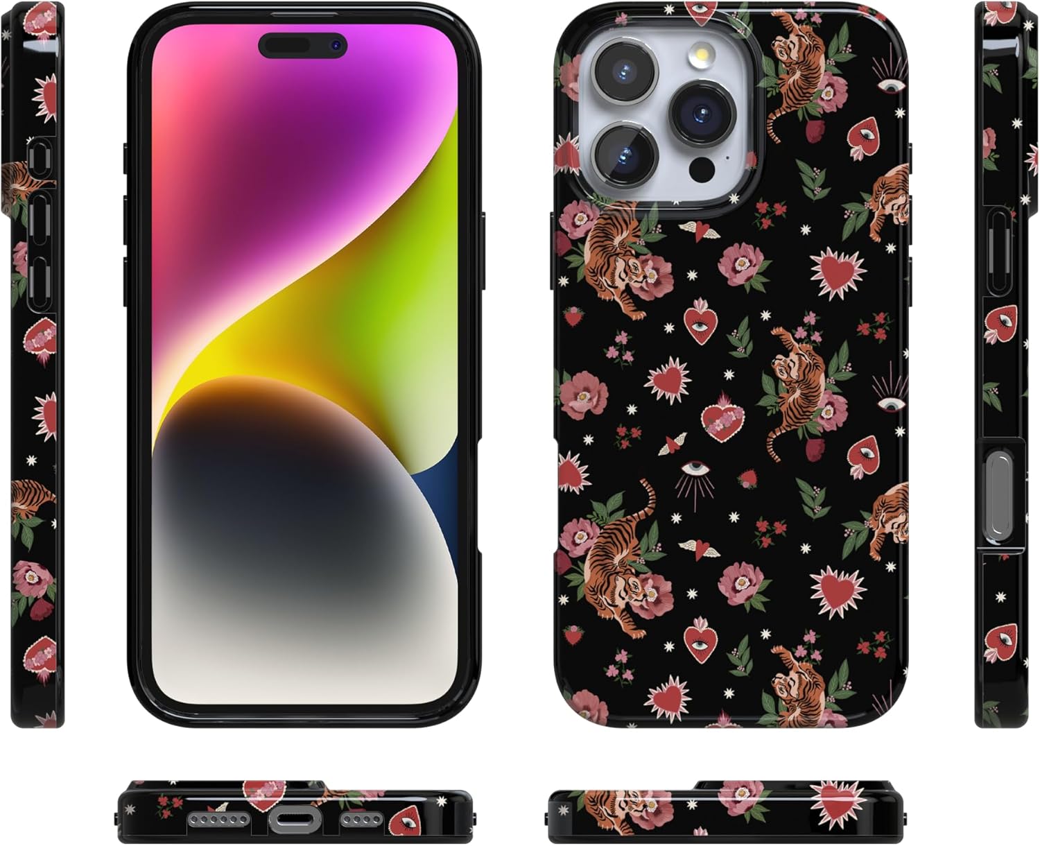 Casely iPhone 16 Pro Case | Wild at Heart | Tiger | Compatible with MagSafe | Classic Ultra Slim Design