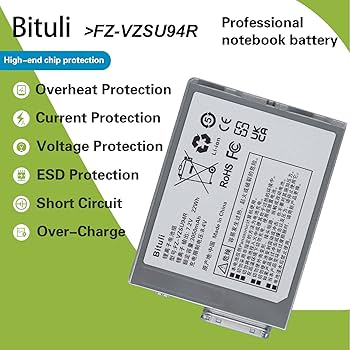 PANASONIC TOUGHPAD FZ-NIバッテリー(3200mAh) Amazon.com: Bituli FZ-VZSU94W FZ-VZSU94R Laptop Battery