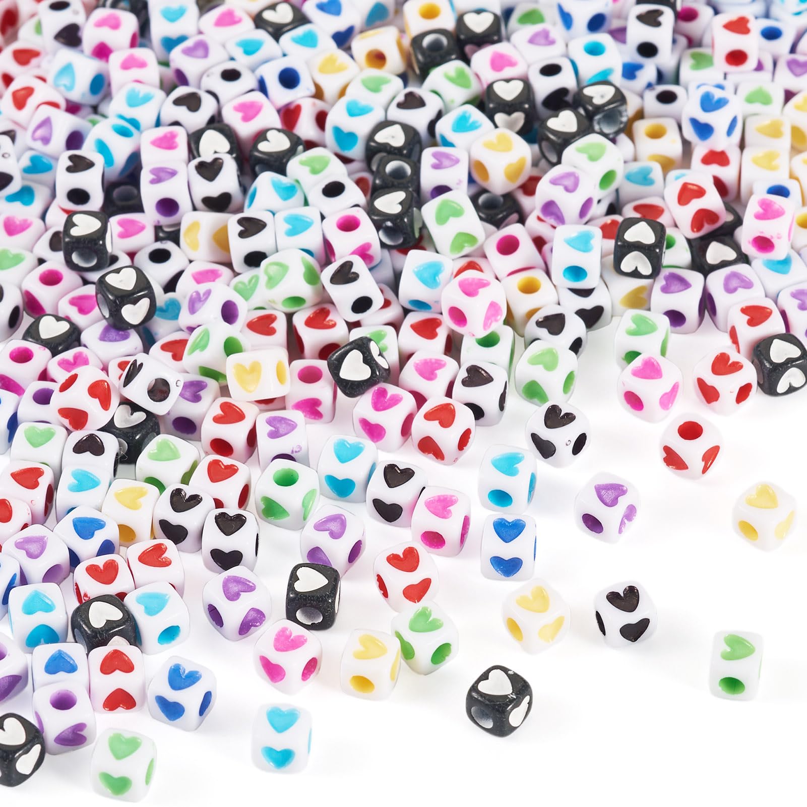 Perles en vrac en forme de cœur pour fabriquer des cadeaux personnalisés uniques et faits main