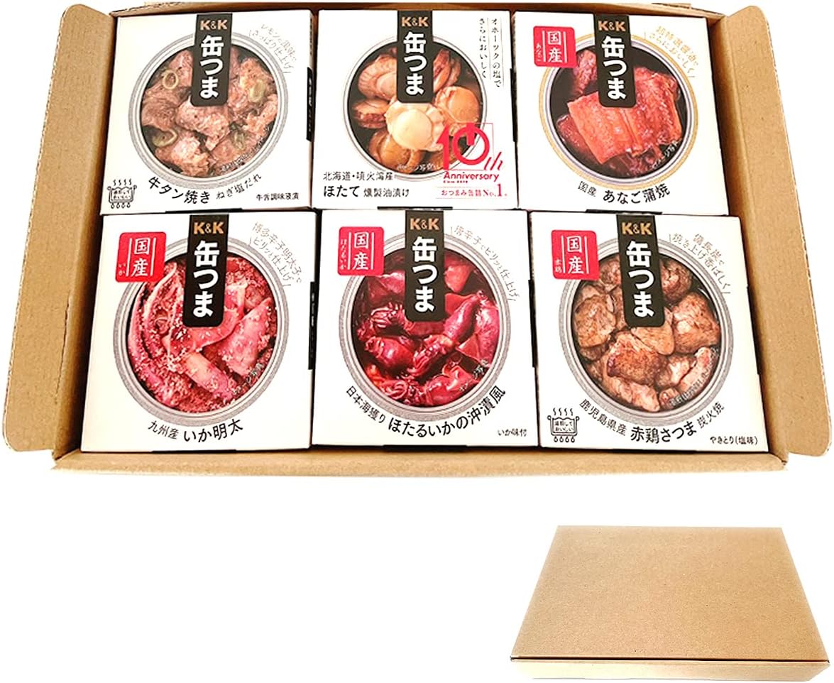 缶つま マツコの知らない世界で紹介 人気 おつまみ 缶詰め セット 6種 詰め合わせ 保存食 総菜 そのまま食べられる 非常食 Bell Shopオリジナルギフトbox入り 即納