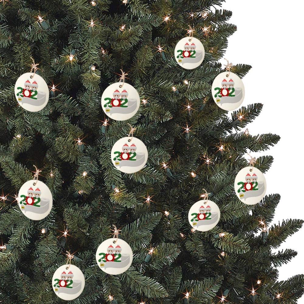 Colgante especial conmemorativo para árbol de Navidad, decoración navideña para miembro de la familia en cuarentena(4)