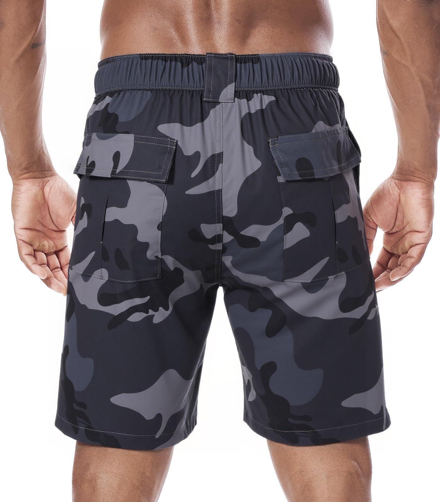 Pantalones Cortos Cargo para Hombre Verano con Múltiples Bolsillos