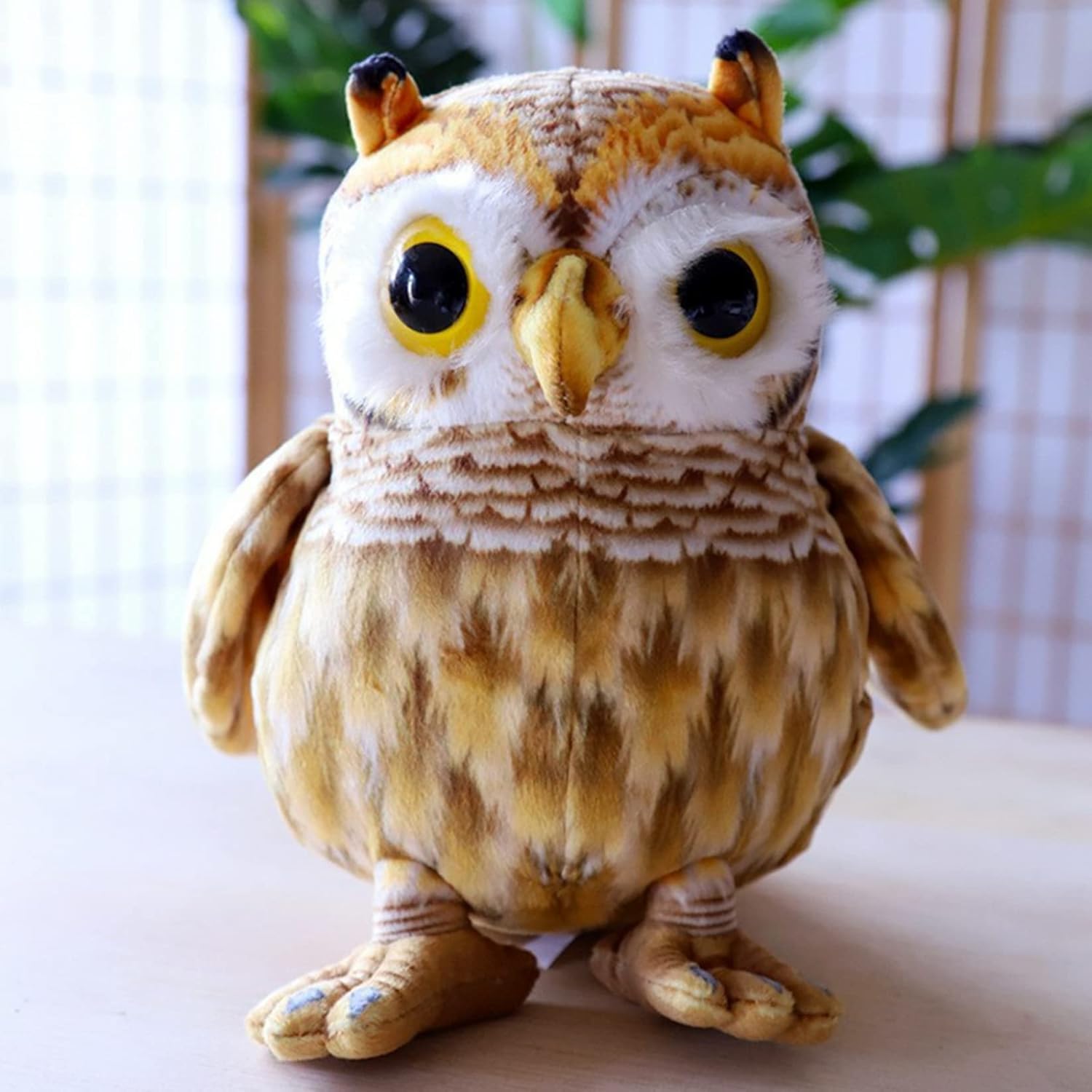 Tickles Owl Soft Stuffed Plush Toy for Kids Boys & Girls Birthday Gifts (Size: 25 cm Color: White & Brown)-picture-14