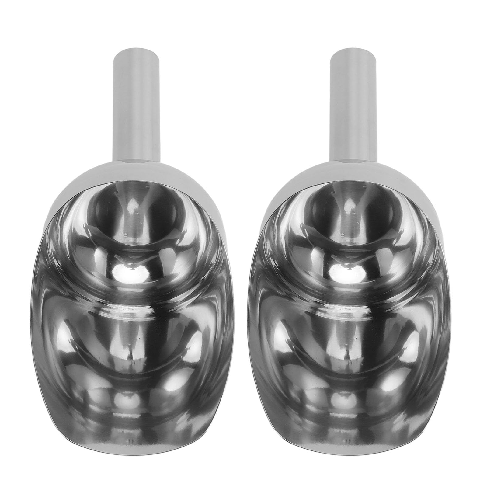 Cuillère à glace en acier inoxydable de grande capacité, cuillère à riz semi-circulaire polie pour fête en plein air à la maison