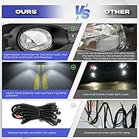 Vista 7 de RP Remarkable Power, Luz antiniebla para 2006 2007 Accord 4DR (4 puertas) Lámparas de parachoques de conducción con arnés de cableado e interruptor