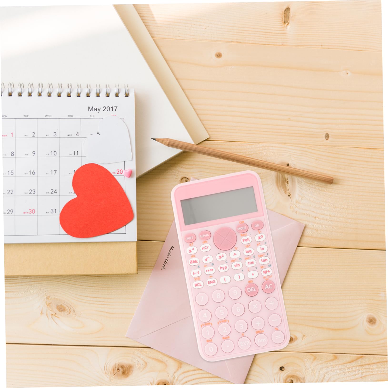 Tofficu 3piezas Calculadora Científica Portátil para Estudiantes Universitarios Exámenes De Física y Química Oficina y Competencia Color Rosa