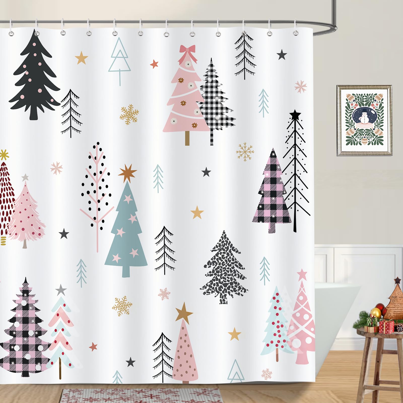 Bonhause Christmas Tree Shower Curtain - Image 2