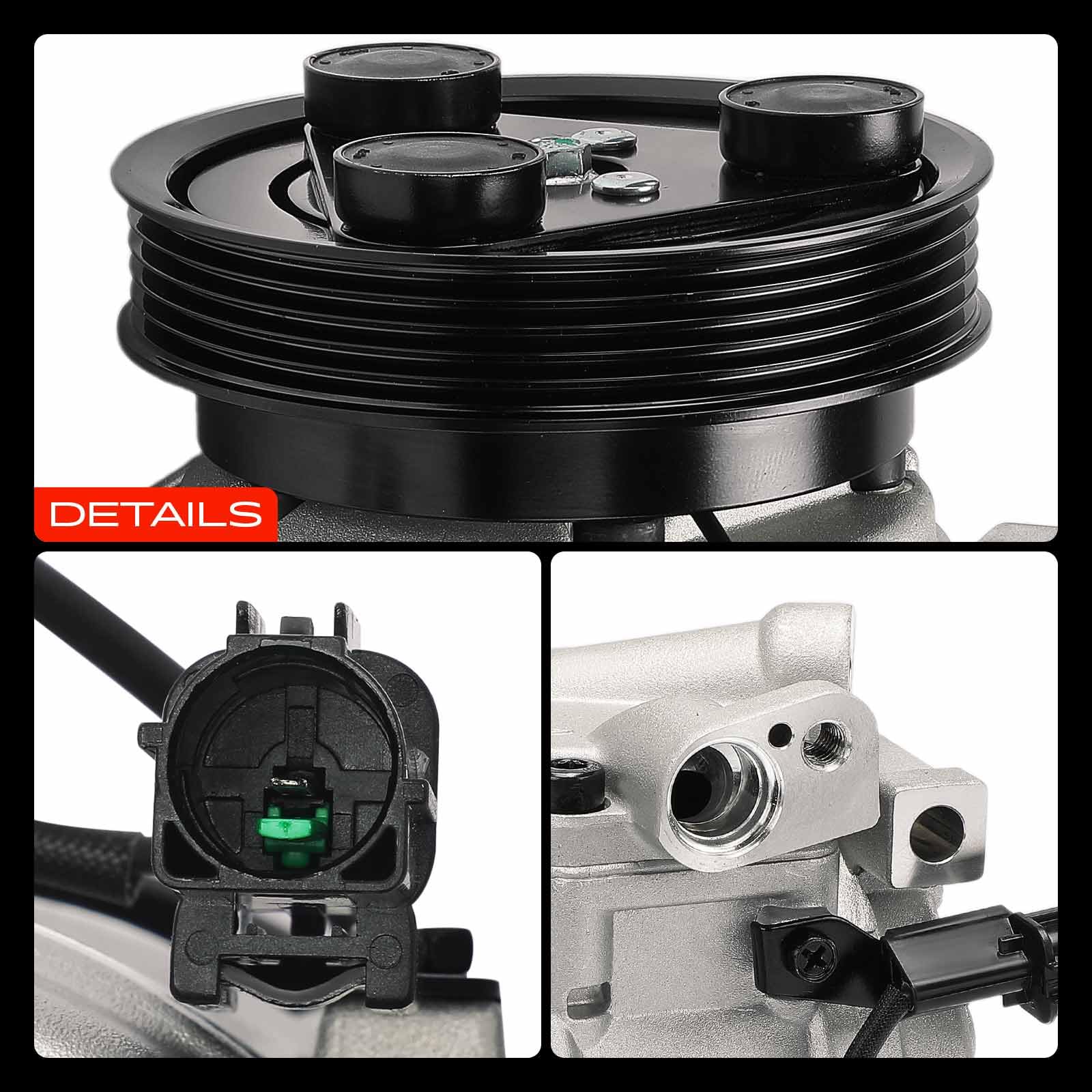 Frankberg Sistemas de aire acondicionado Compresor de aire acondicionado con embrague Gasolina Compatible con i10 PA 1.2L 2008-2013 Replace# 977010X100incl. aceite premezclado
