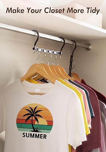 Miniatura 4 de HOUSE DAY Organizadores de armario y almacenamiento, paquete de 6 artículos esenciales para dormitorio universitario, organizador multifuncional,