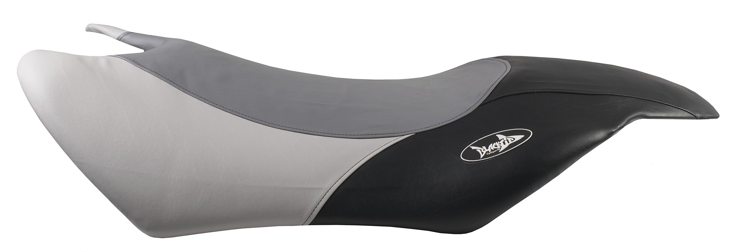 BlackTip Jetsports Seat Cover Compatible with Yamaha 2000-2002 WaverRunner GP1200R, 2002 GP800R (Light Gray/Dark Gray/Black)