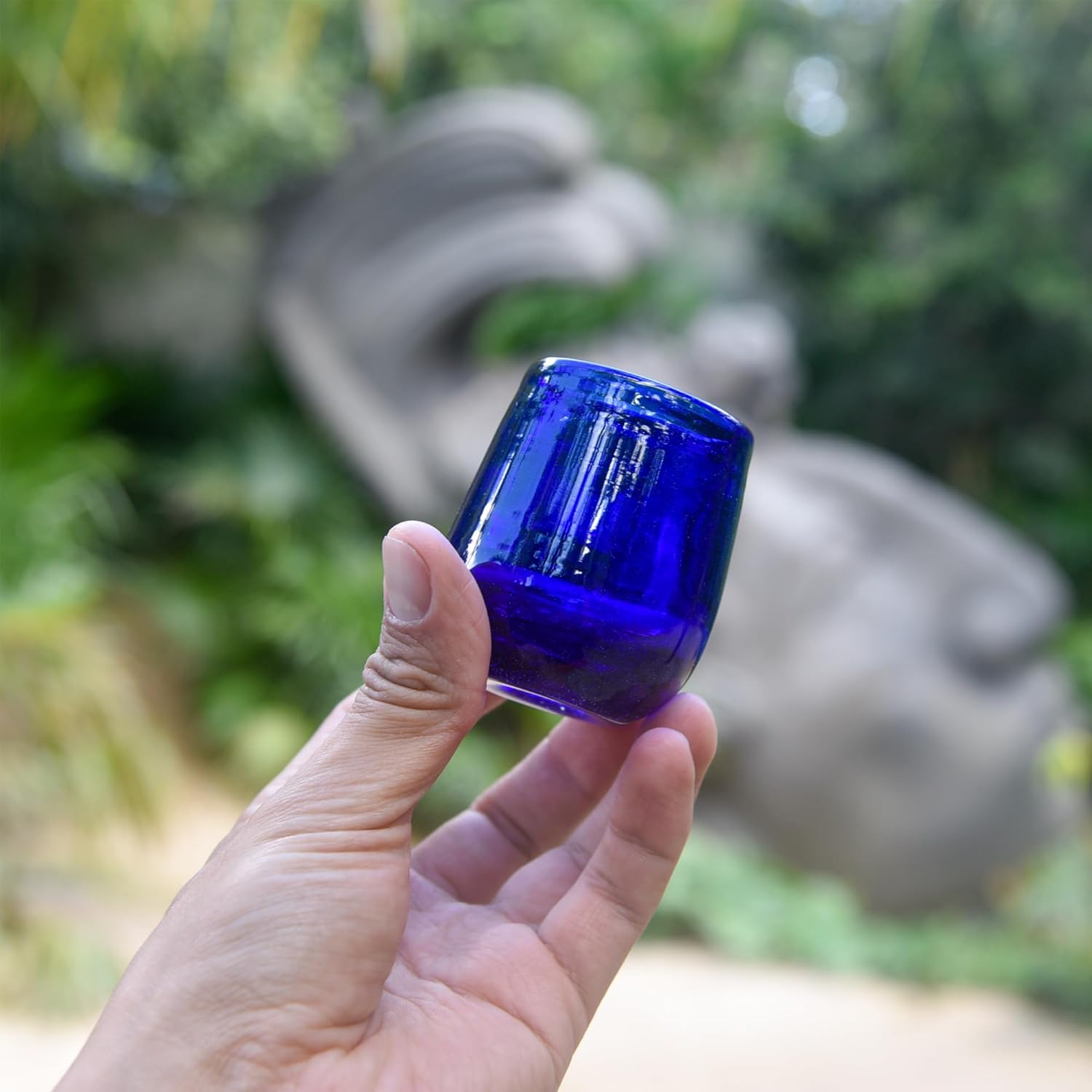 Hand-Blown Mezcal & Tequila Sipping Glasses From Mexico - Party Pack | Authentic Handcrafted 2.2 oz Tequila Tasting Glasses | Handmade Mezcal Copitas | Mexican Fiesta