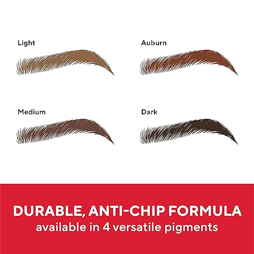 Miniatura 7 de Mirabella Lápiz de cejas, punta ultrafina, resistente al agua, ofrece trazos ricos, mezclables, de larga duración y a prueba de manchas para definir