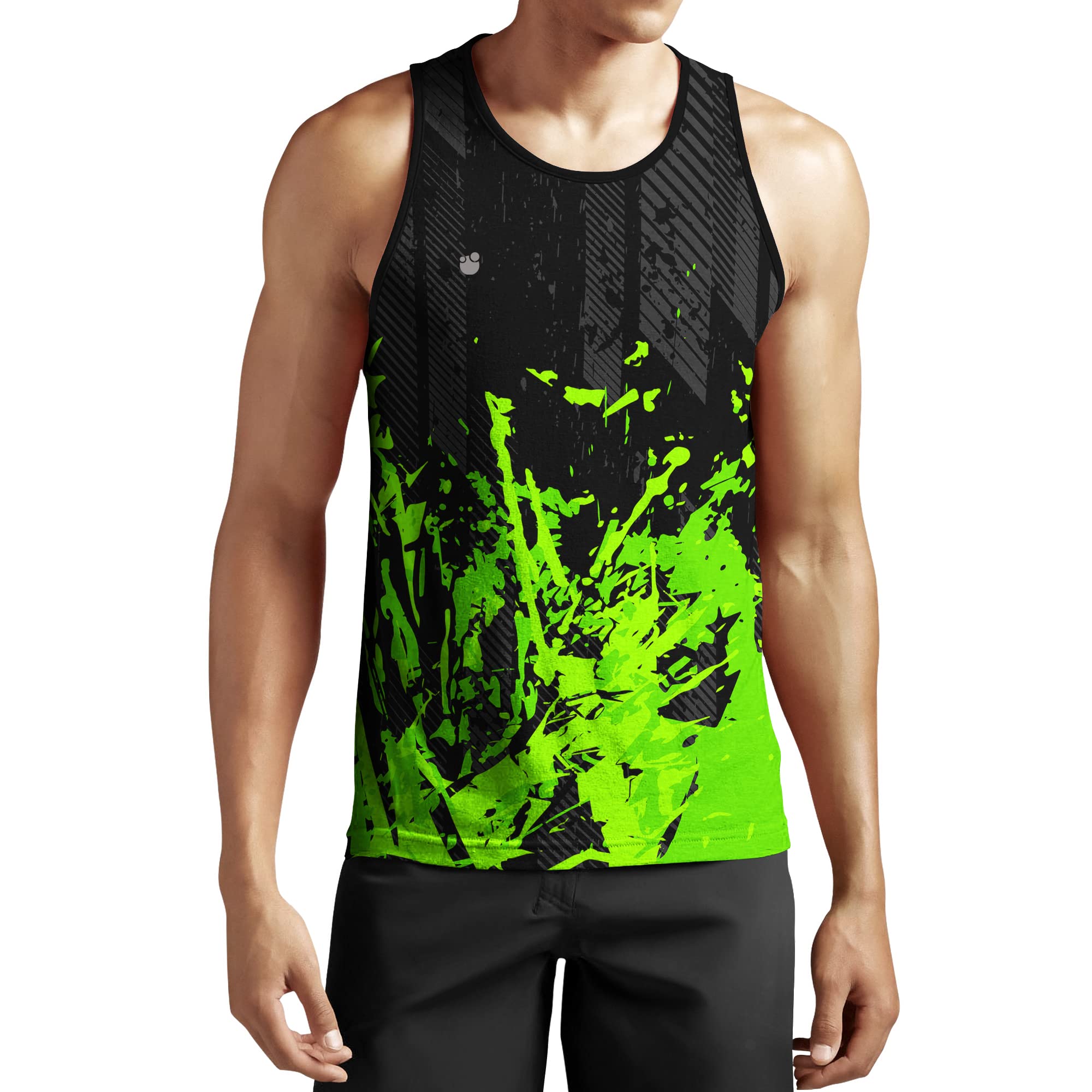 Men Gym Printed Tank Tops Sleeveless Sports Jersey-image-22