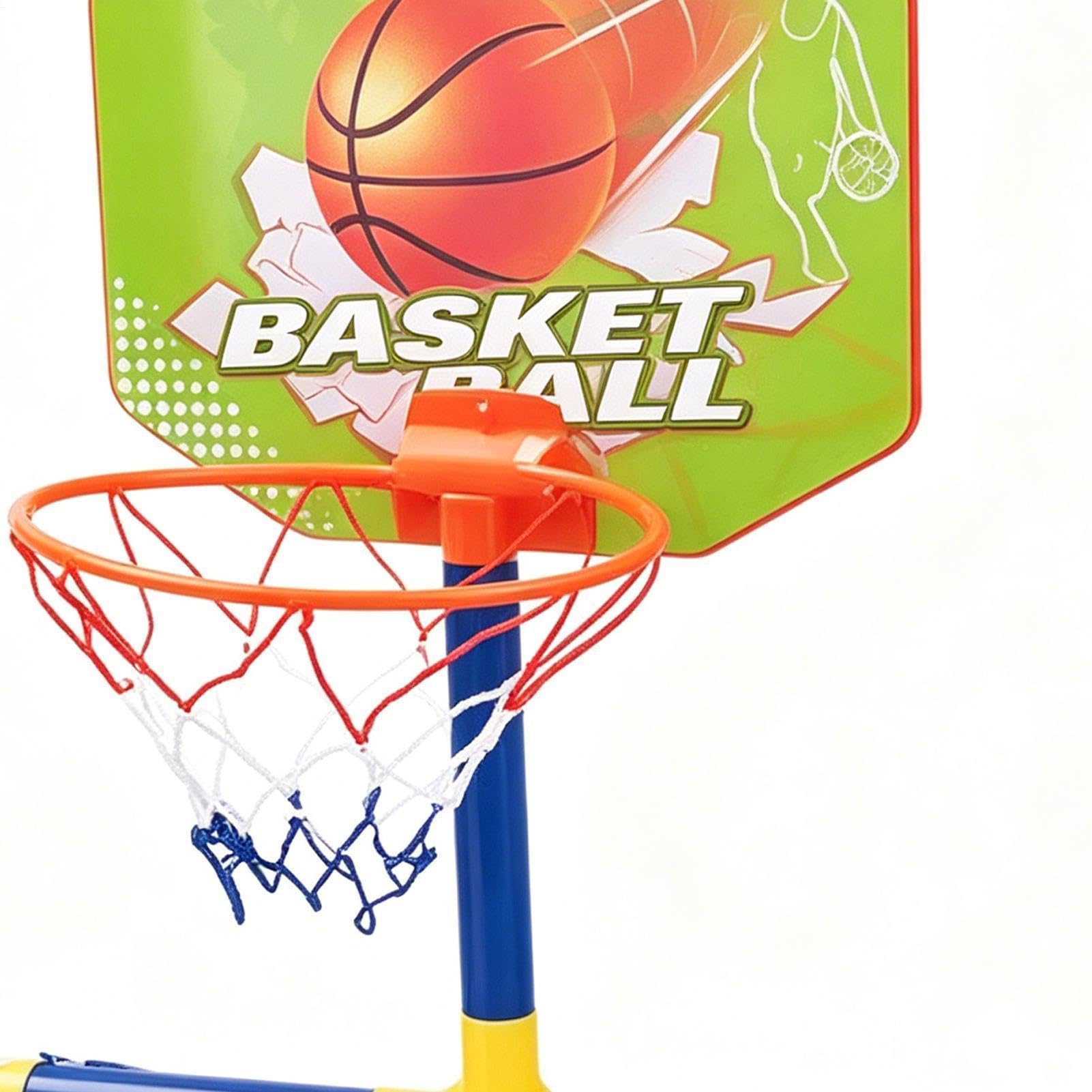 Aro de Baloncesto Infantil Juguetes ajustables portátiles con balón | Juguetes deportivos infantiles para patio piscina playa garaje preescolar de cumpleaños campamento