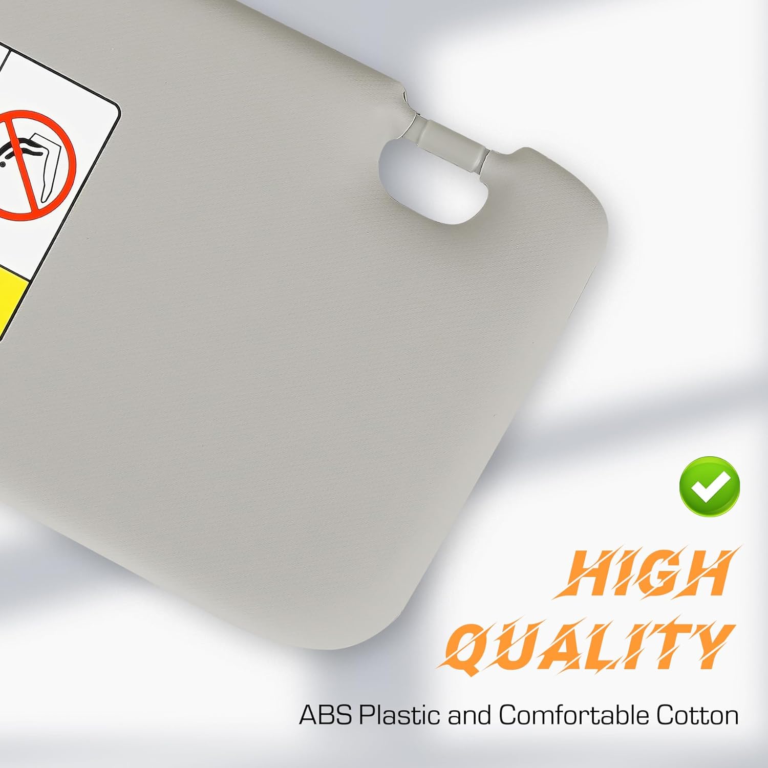 Grey Driver Left + Passenger Right Side Sun Visor Replacement Compatible with 2011 2012 2013 2014 2015 2016 Chevy Chevrolet Cruze Replace 95034256, 95034253, 84126667, 84126658