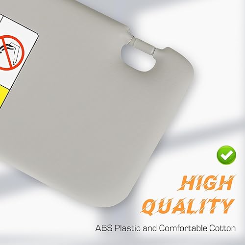 Miniatura 5 de Reemplazo de visera parasol gris para lado izquierdo y pasajero derecho compatible con Chevy Chevrolet Cruze 2011 2012 2013 2014 2015 2016 Reemplazo