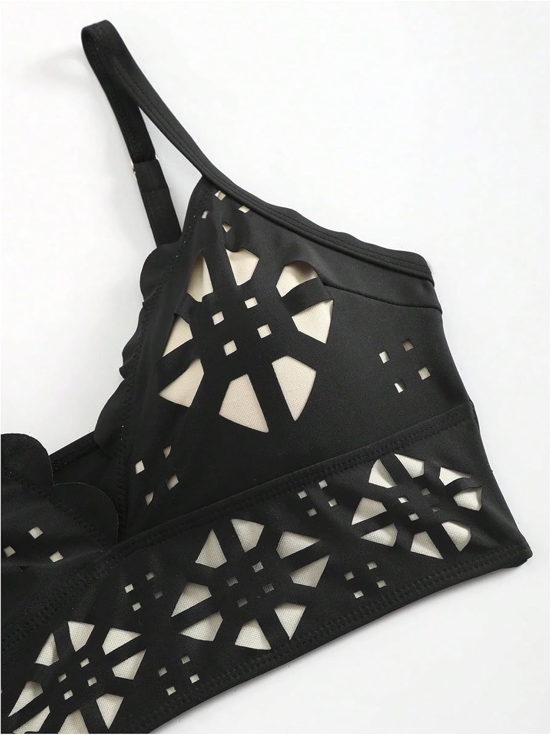 WDIRARA Women's 3 Piece Swimsuit Hollow Out Bikini Set with Cover Up Pants - Image 7