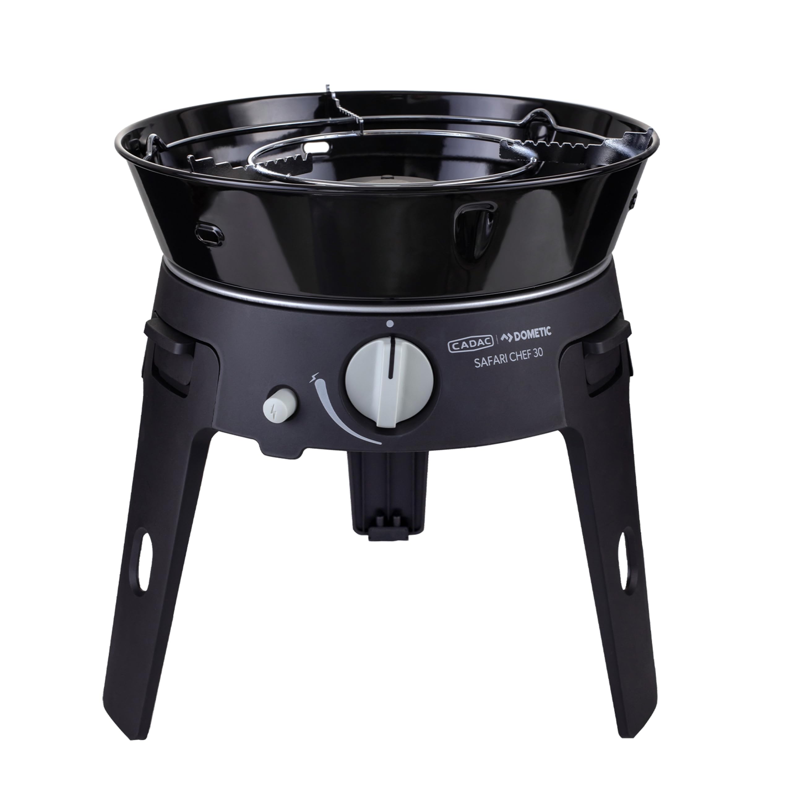 CADAC - Safari Chef 30 LP Combo - Barbecues portables - Revêtement céramique GreenGrill - Incl. Housse de protection - Camping - Les incontournables du barbecue - Utilisation en extérieur