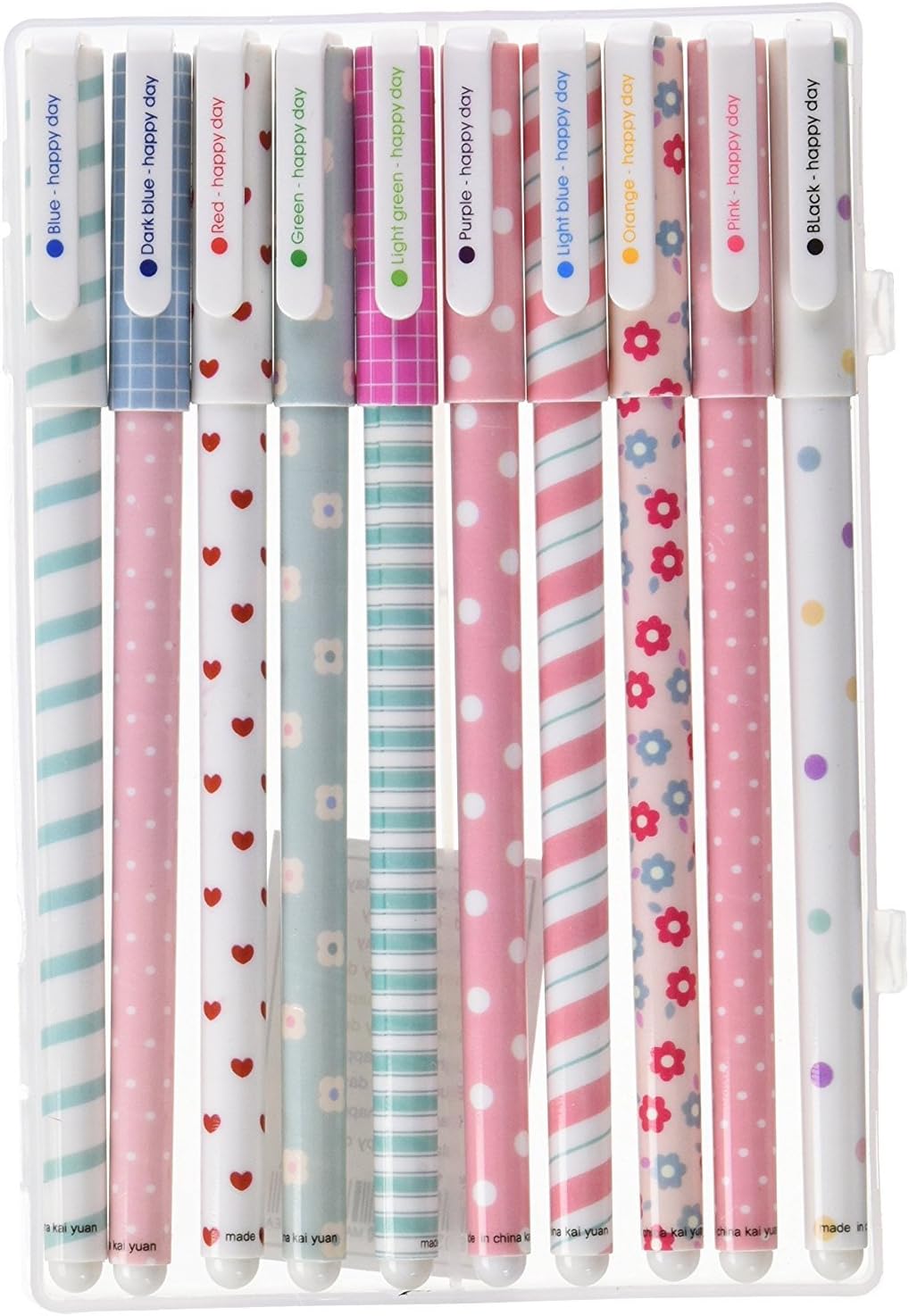 (Lots of Designs) Katara 1796 – Rushed Superstar Pen Set of 10 Coloured Pens In A Variety Of Colours, Fineliner, Writing Pen for Painting, Writing, Colour Accessories for School/Office Versand China Design 4