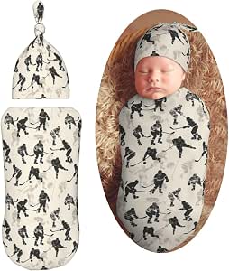 Muishi Sunflower Newborn Swaddle Blanket & Hat Set - Soft Receiving Blanket For Baby Boy Or Girl - View #8