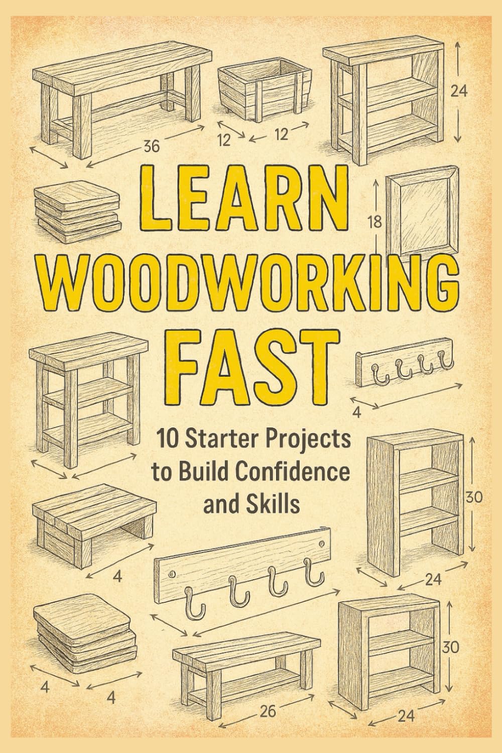 Learn Woodworking Fast: 10 Starter Projects to Build Confidence and Skills