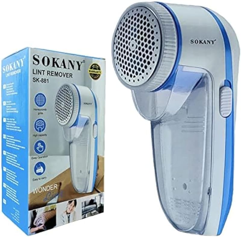 Electric rechargeable lint remover from clothes wonder lint- sokany sk-881