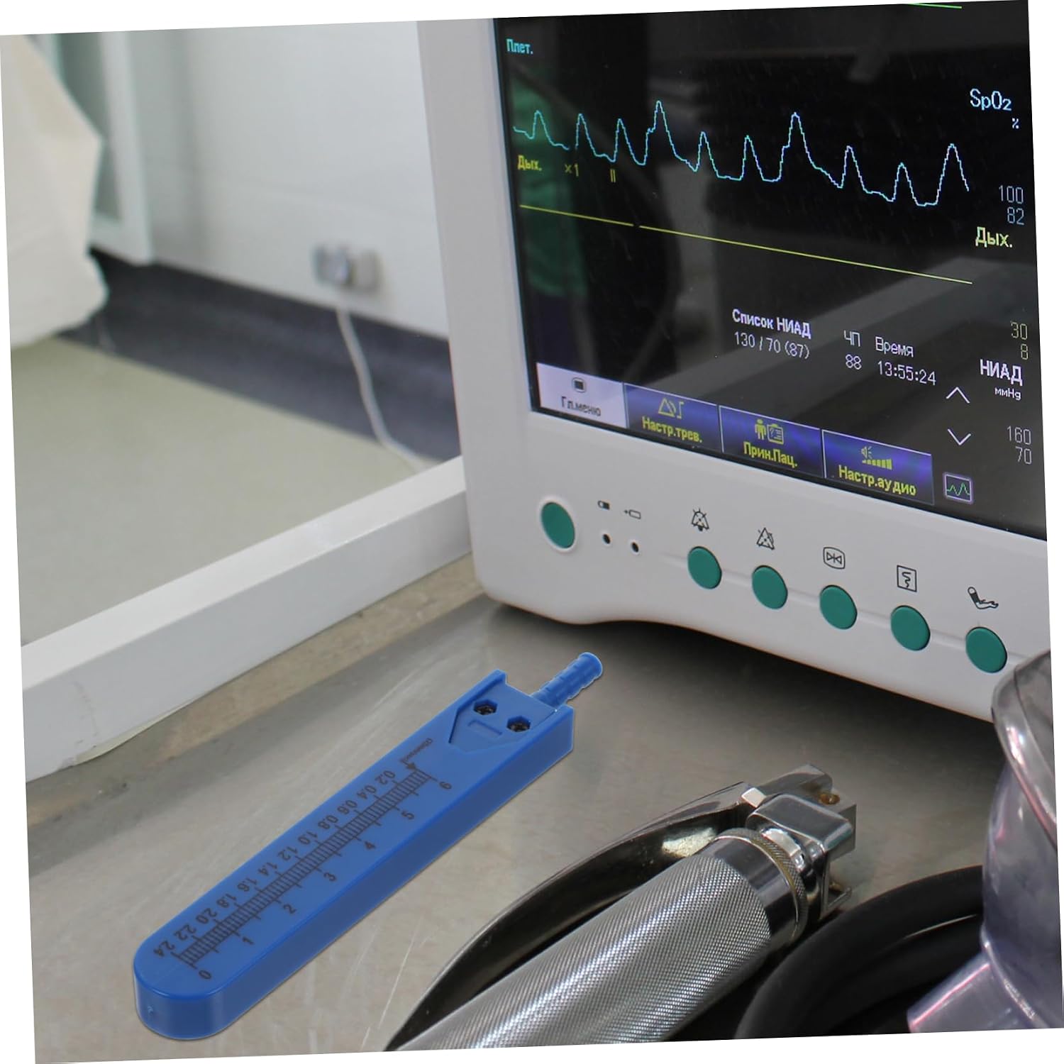 1pc Electrocardiogram Divider Measuring Tool for Doctors and Nurses Calipers Storage Case for Accurate Wave Measurement Blue