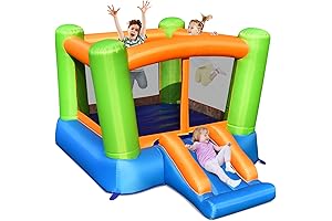 Kids Inflatable Bounce House with Slide for Outdoor Indoor Use