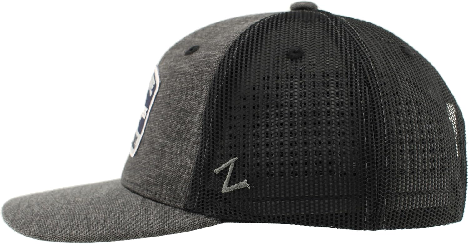 ZHATS Standard NCAA Officially Licensed Trucker Hat Carson Patch Switchback Black, One Size