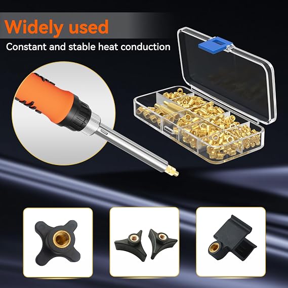 Threaded Inserts Set, 220Pcs Heat Inserts & Heat Set Insert Tips