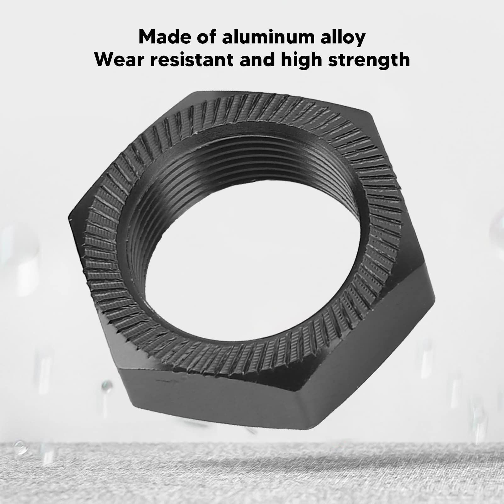 24mm Wheel Hex Hub, 4 Pcs 24mm Wheel Hex Hub Nut Aluminum Alloy High Strength 24mm Hex Hub Nut for ARRMA 1/5 Outcast Kraton 8s(Black)