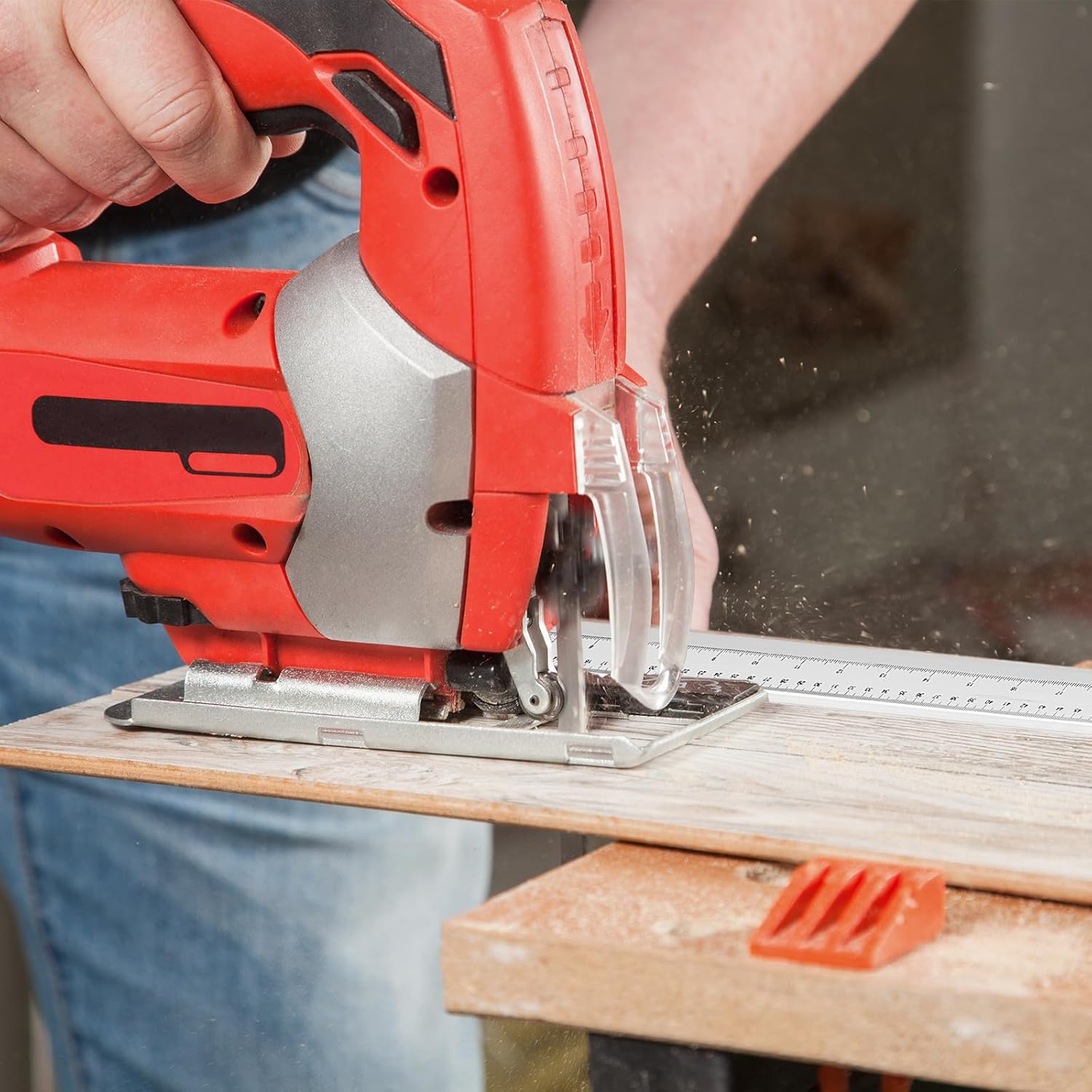 Lasnten 100" Aluminum Straight Edge Clamp for Circular Saw Straight Edge Guide for Accurate Cut, Crosscut and Rip Cut Extendable Guide Rail for Woodworking, DIY, and Home Improvement Projects