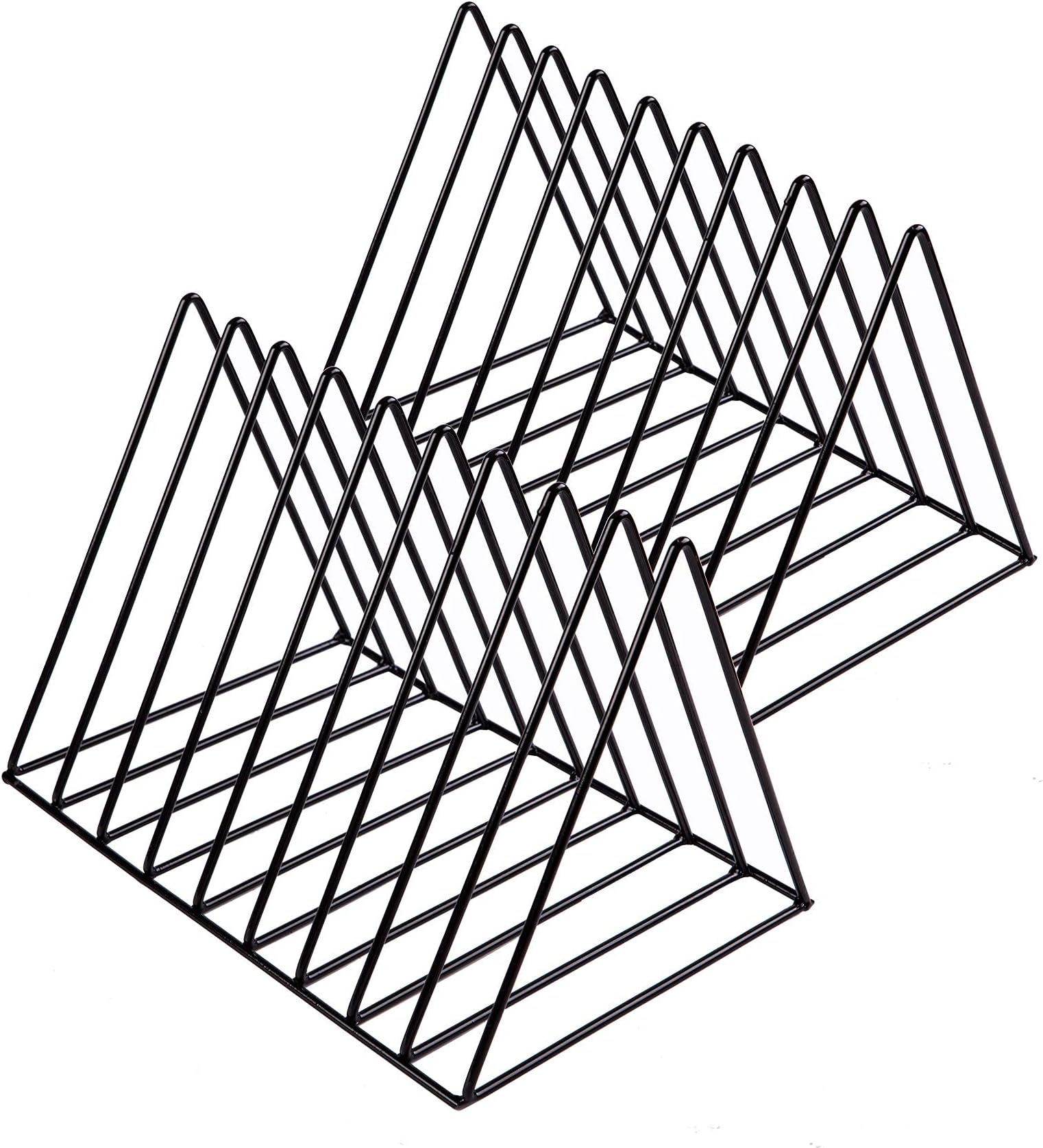 EASEPRES Vinyl Record Holder Storage, 9 Slot Metal