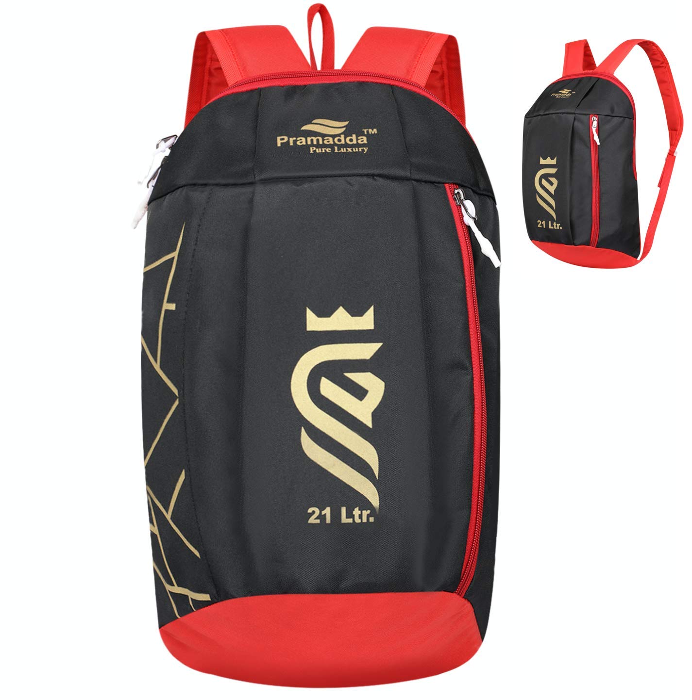 Nylon Polyester 21L Casual Outdoor Daily Use Fashion Backpack for Men and Women. (Size : 18 inches) (Florence Blue) (Classic Black)-image-38