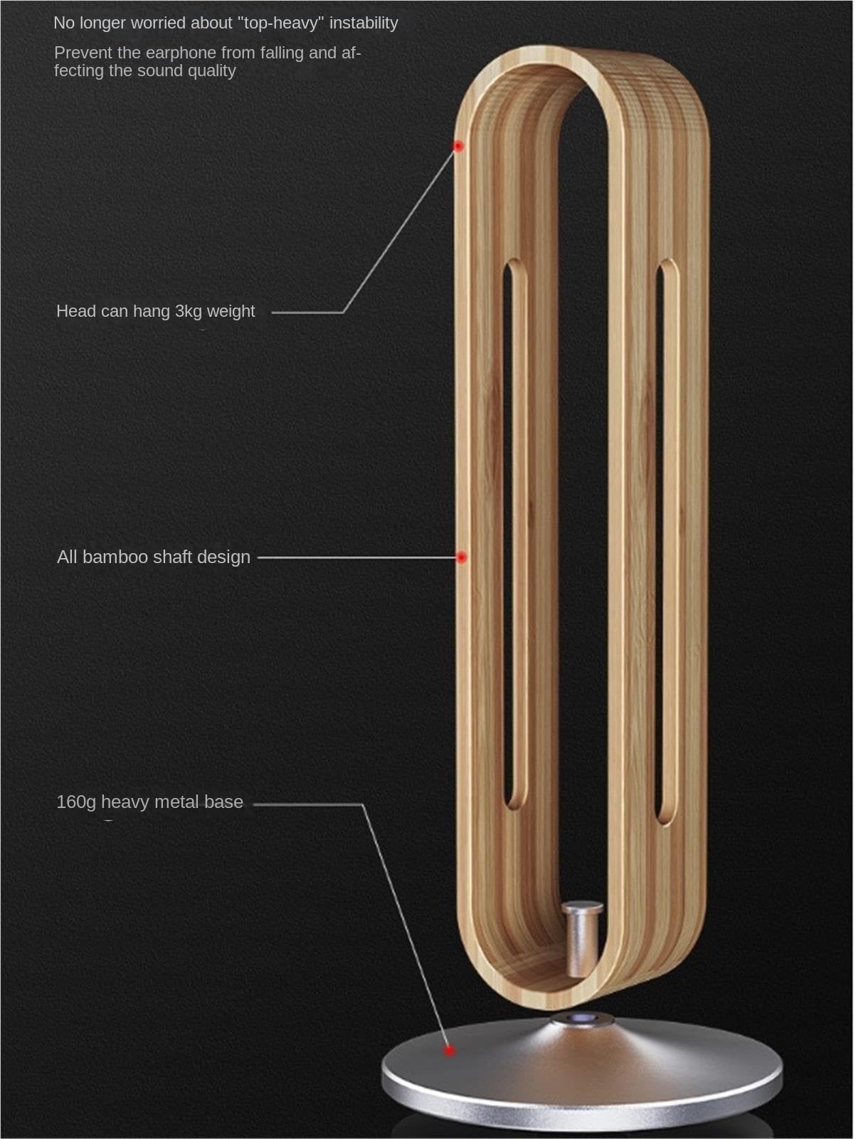 Colgador de Madera for Auriculares, Expositor, Accesorios for Mesa Juego, Soporte for