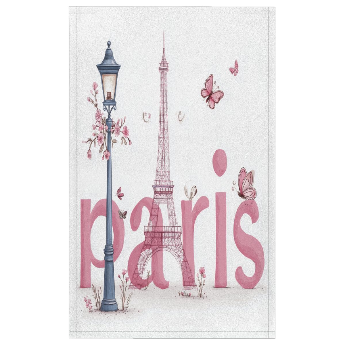 Torchons de cuisine Paris rose pour la décoration de votre intérieur