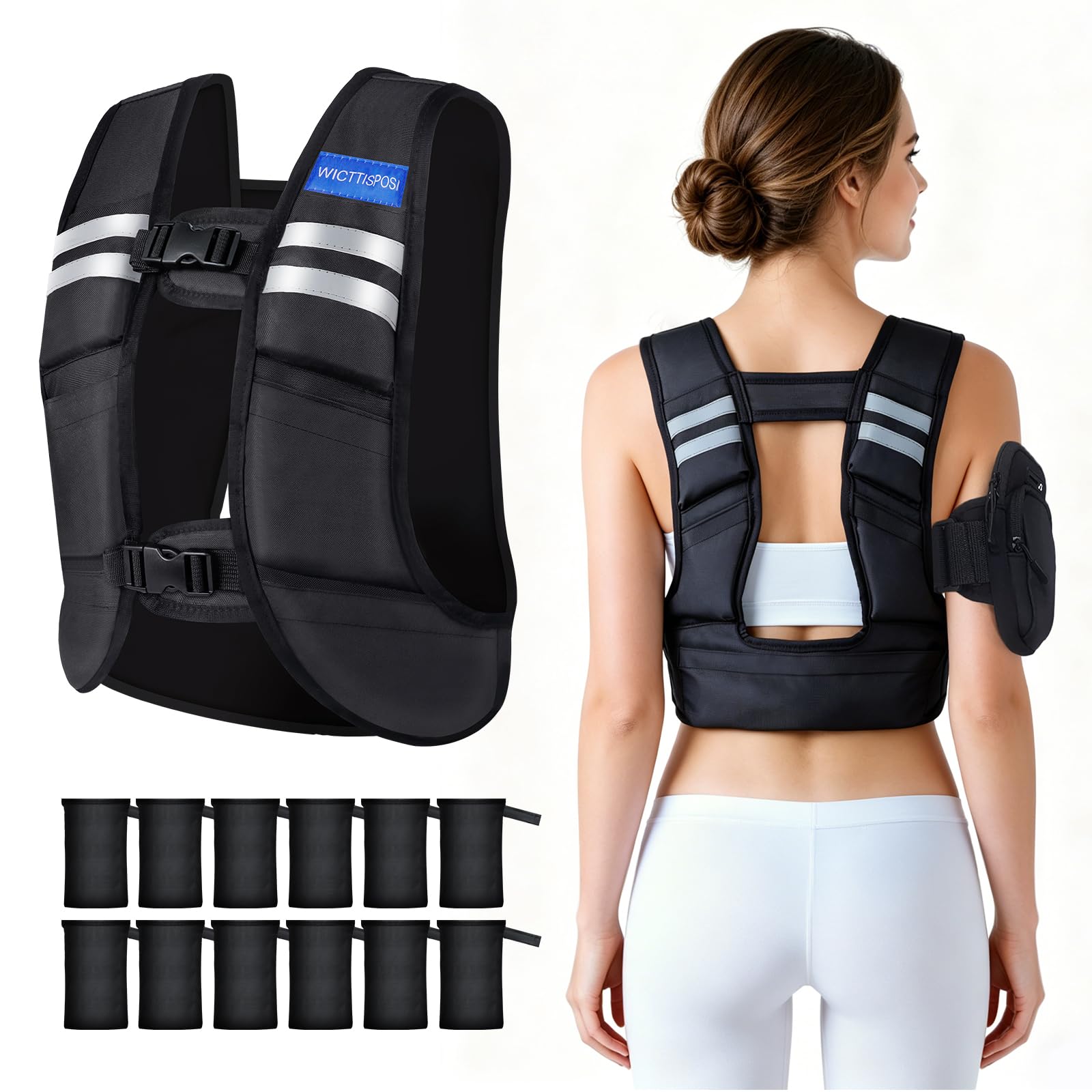 WICTTISPOSI Adjustable Weighted Vest for Women