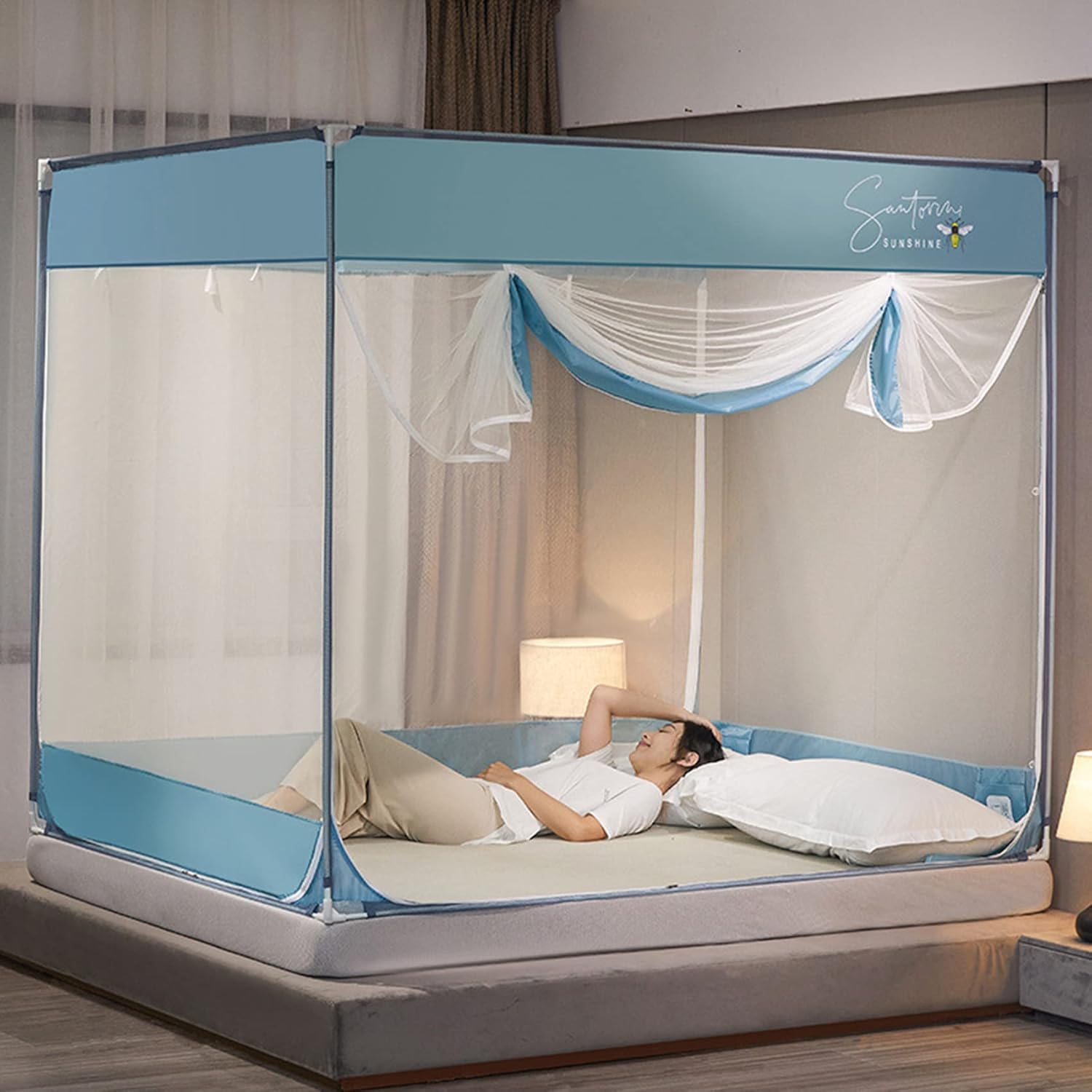 菊屋　本麻蚊帳　ダブルベッド用 菊屋 本麻蚊帳 ダブルベッド用 ベッド用蚊帳│快適な眠り・安眠を