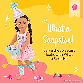 Glitter Girls - 14-Inch Doll Clothes - What A Surprise! - Deluxe Birthday Party Doll Outfit - Toys, Clothes, & Accessories for Girls 3+ Years