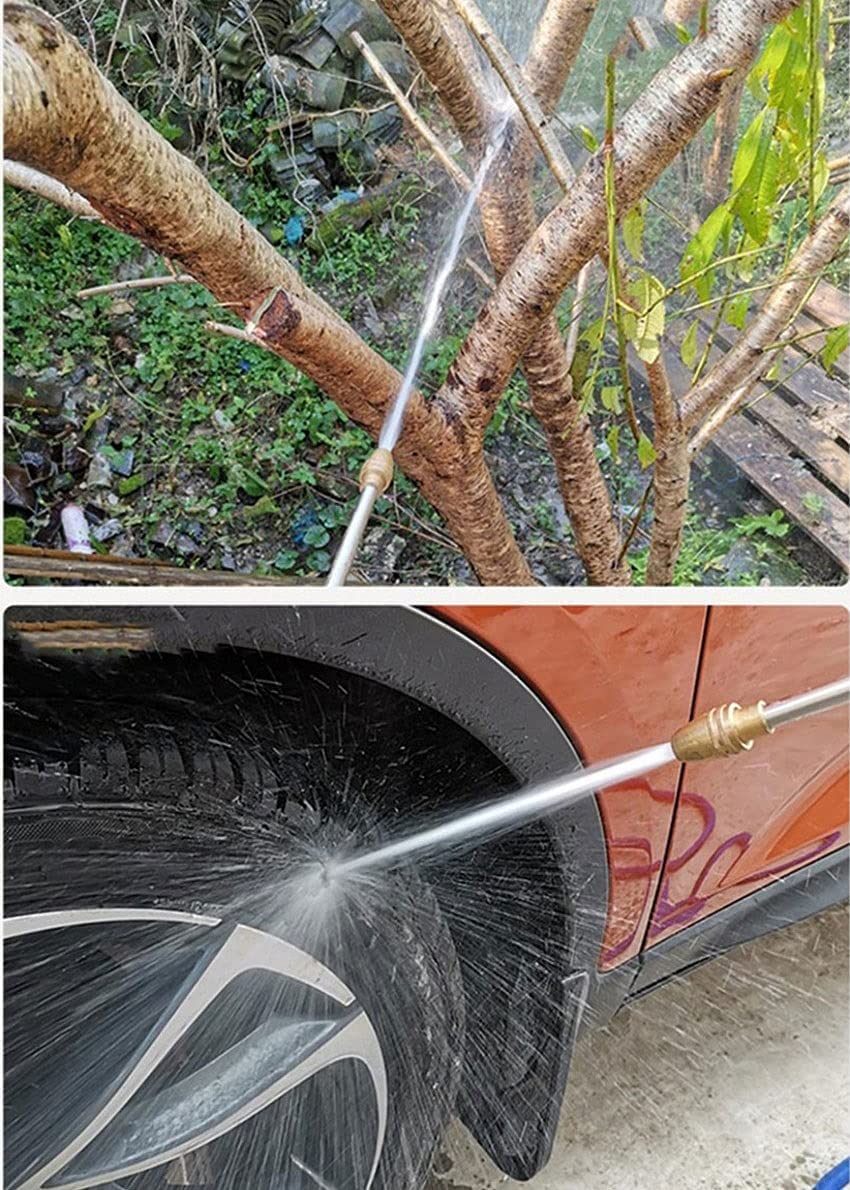 Manguera de jardín con Juego de Pistola de Agua Manguera Extensible Manguera de riego de jardín Manguera de Lavado de Autos de Alta presión (Size : 25FT)