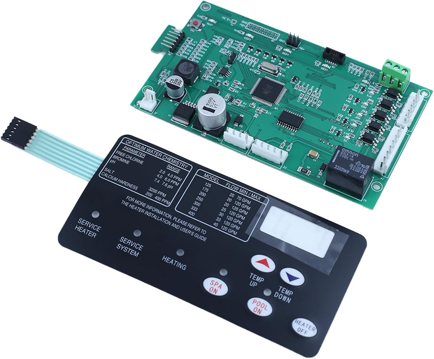 42002-0007S, 461105 Pool Heater Control Board Kit with 472610Z Switch Pad，for Pentair MasterTemp Sta-Rite Max-E-Therm NA & LP Series Pool & Spa Heater Electrical Systems