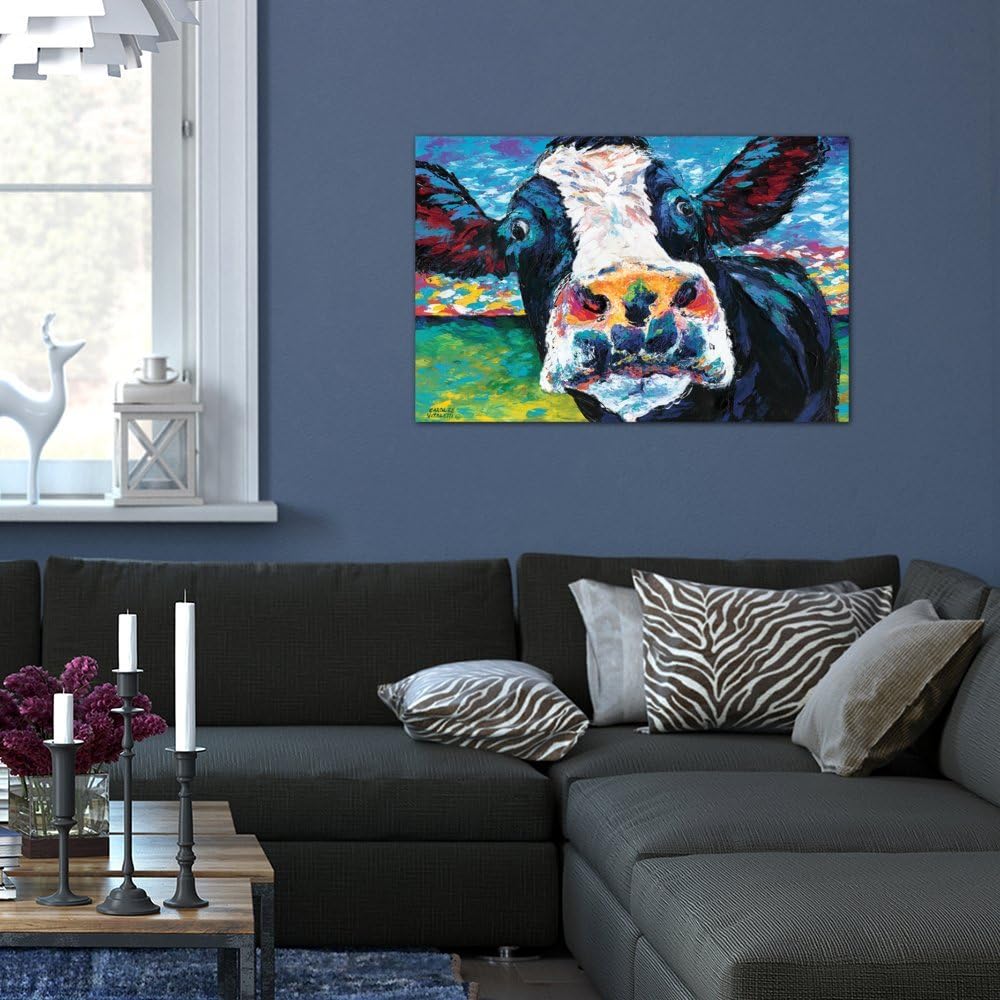 80% оƒƒ Dіѕсоunt iCanvasART Curious Cow II Canvas Print by Carolee Vitaletti, 18 x 12