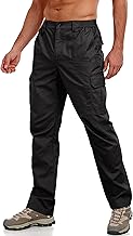 Lzzidou Men's Tactical Cargo Pants Ripstop Lightweight Work Pants Water Resistant Outdoor Hiking Pants with Multi Pockets