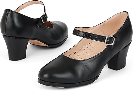 Amazon.com | Tonantzin 227 Women's Folklorico Flamenco Dance Shoes