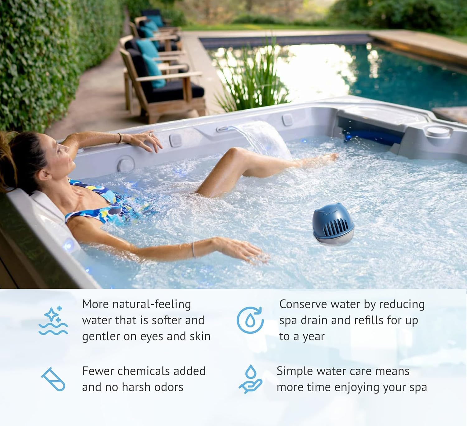 6-Pack Hot Tub Replacement Cartridge – Compatible With Frog Ease Floating System, Self-Regulating, For Spas Up To 600 Gallons