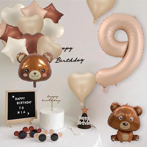 Miniatura 5 de 23 globos de oso, globos de oso de 40 pulgadas, globos de oso de peluche de 40 pulgadas, globos de cumpleaños, globos de aluminio de animales para