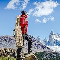 Vista 7 de HUNTSEN Funda Suave para Rifle de Doble Cañón de 38" 42" 44" 46" 52" Bolsa Larga para Armas con Mango Acolchado - Correa Ajustable Cremalleras