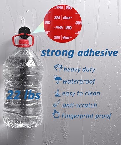 Miniatura 5 de Ganchos autoadhesivos resistentes para toallas de baño, gancho de pared adhesivo impermeable para colgar ropa, bata de cocina, gancho de puerta sin